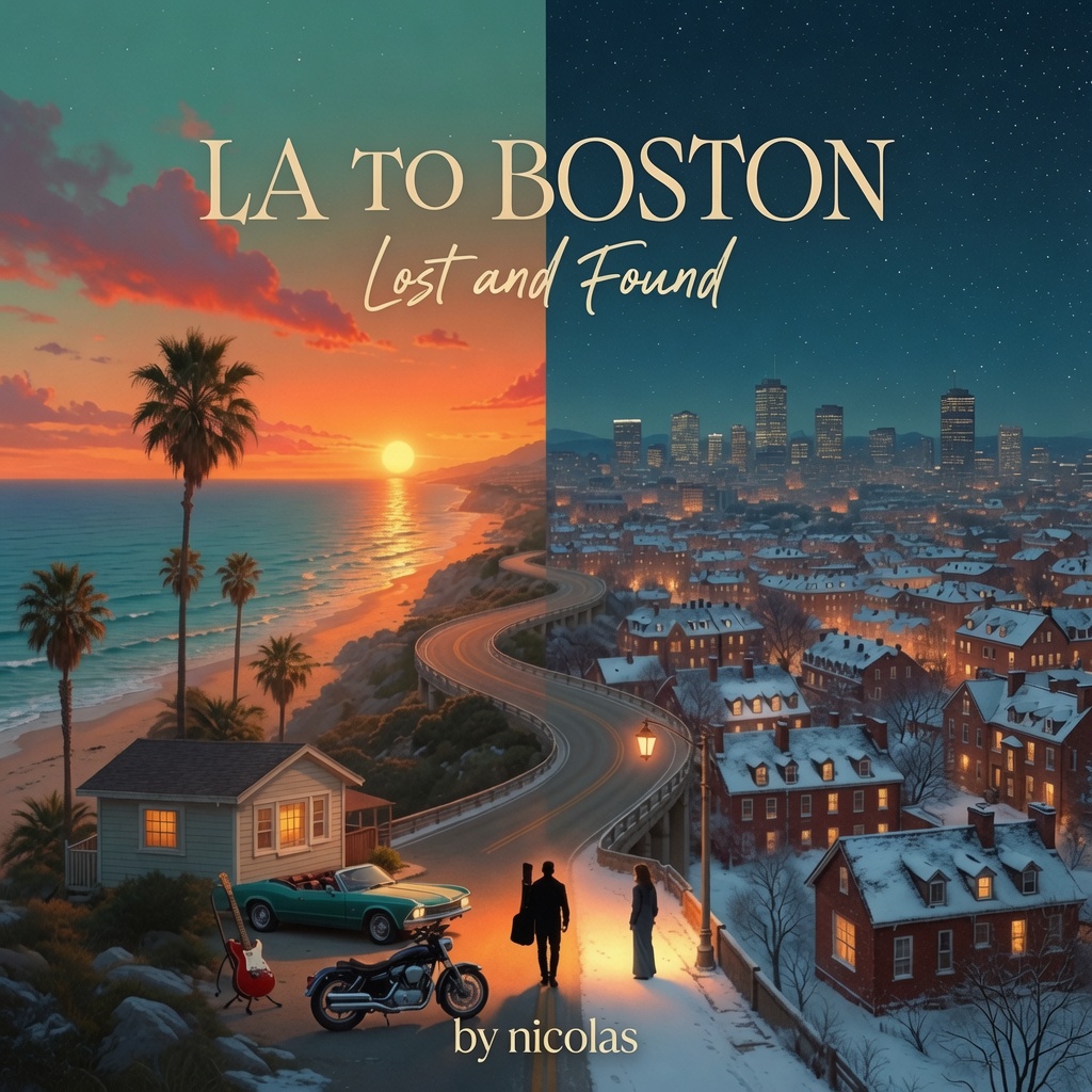 LA TO BOSTON Lost and Found artwork
